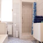 Budapest City Apartment badkamer, Vakantie appartement in Boedapest