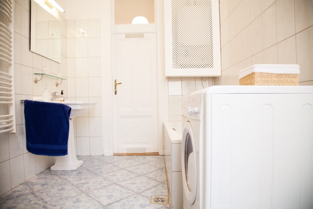 Budapest City Apartment badkamer, Vakantiehuis in Boedapest