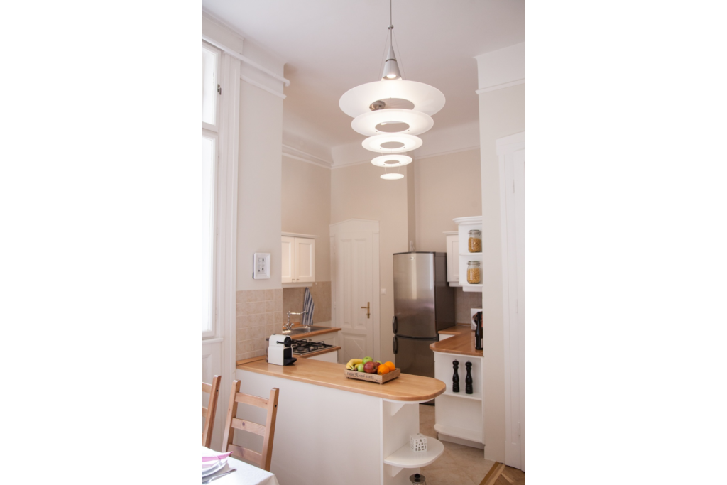 Budapest City Apartment keuken, vakantie appartement Boedapest