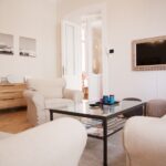 Budapest City Apartment woonkamer, Vakantiewoning Boedapest