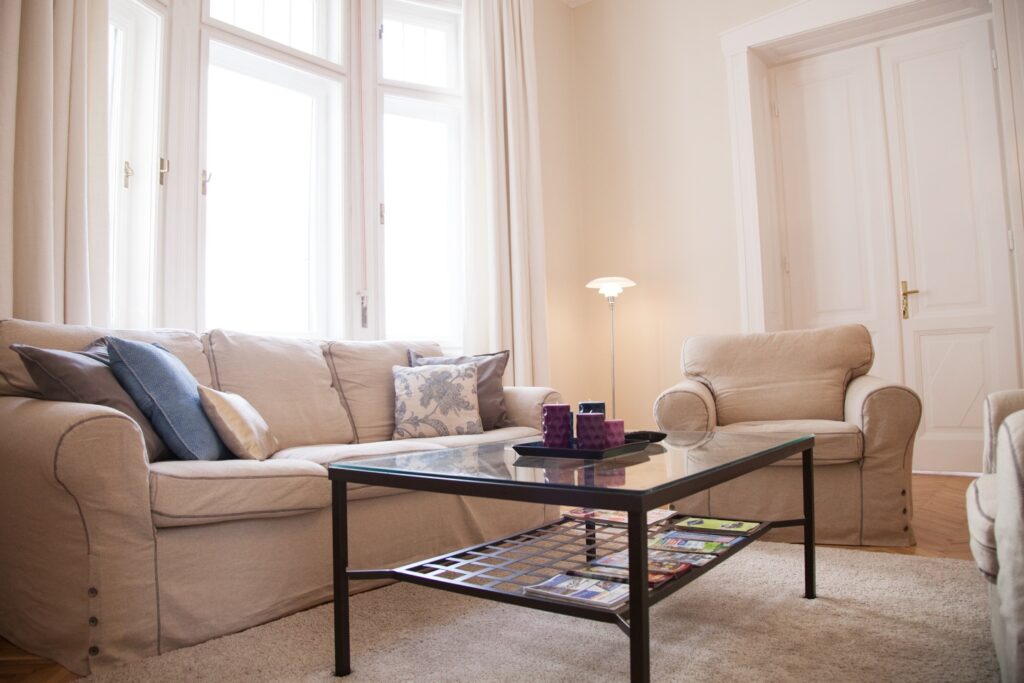 Budapest City Apartment woonkamer, Vakantiehuis Boedapest